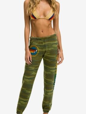 Aviator Nation Camo Adult Sweatpants Size Medium